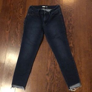 Rockstar jeans with fringe bottoms